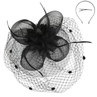 Floral Feathered Fascinator