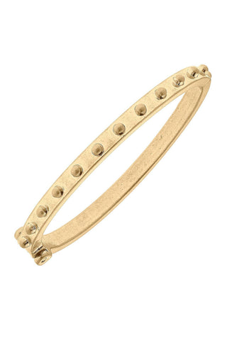 Gold Studded Hinge Bangle