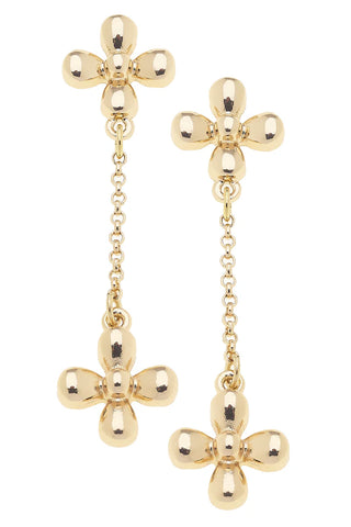 Camila Tiny Cross Earrings Gold