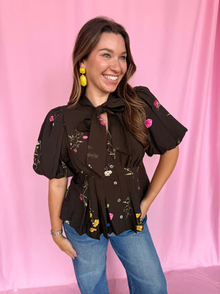 Stay Awhile Floral Top