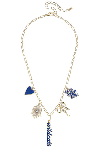 Kentucky Wildcats Paper Clip Charm Necklace