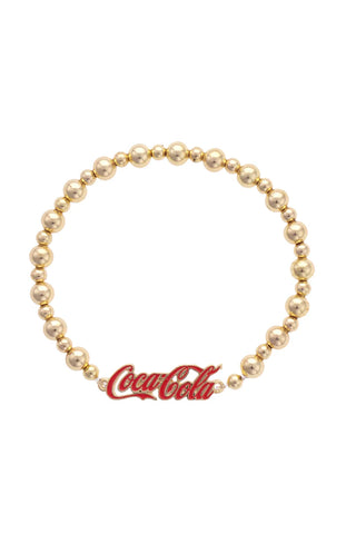 Coca Cola Logo Stretch Bracelet