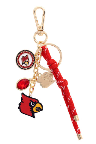 Lou Cardinals Cluster Bag Charm