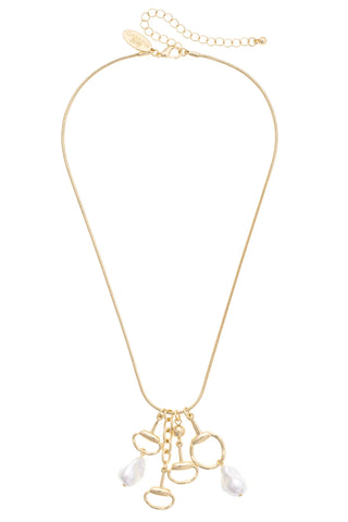 Billie Freshwater Pearl Horsebit Necklace
