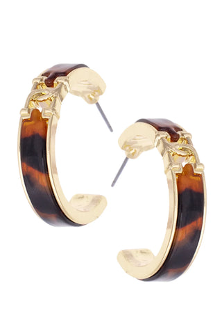 Phillipe Equestrian Hoop Earrings