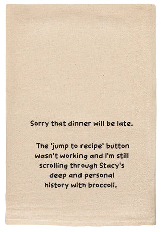 Jump To Recipe Tea Towel
