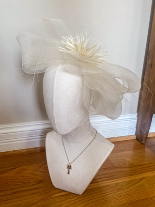 Ivory Large Bow Fascinator