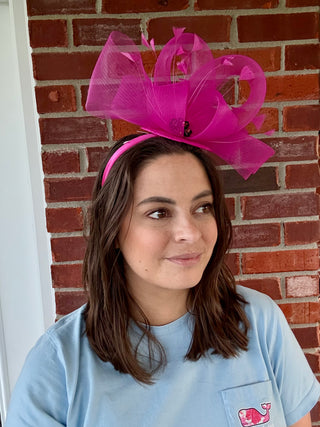 Fuchsia Racetrack Royalty Fascinator