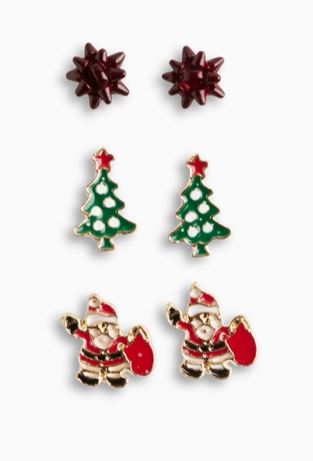 Holiday Santa Earring Set