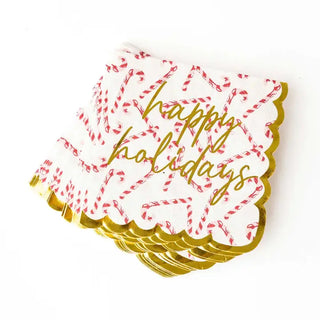 Candy Cane Beverage Napkin