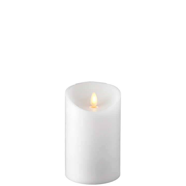 3.5X5 Push Flame White Candle