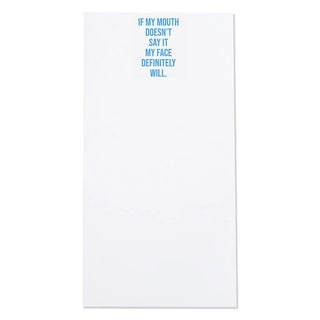 If My Mouth Doesn't Say It Notepad
