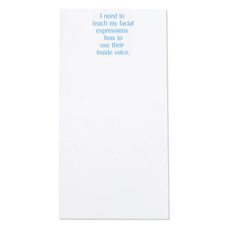 I Need to Teach Facial Expressions Notepad