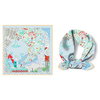 Silk Feel Square Scarf