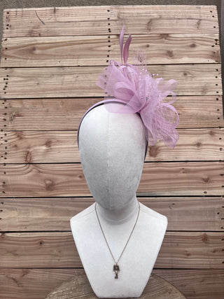 Pink Crystal Fascinator