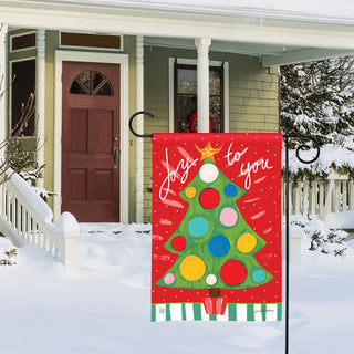 Tree Lights Garden Flag