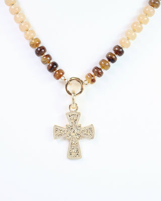 Bankston Cross Charm Gold