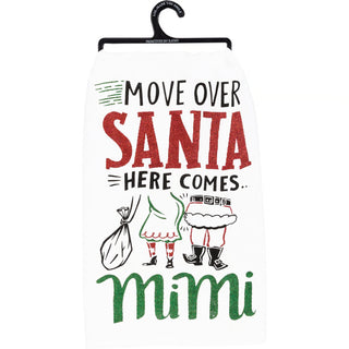 santa christmas tea towel 