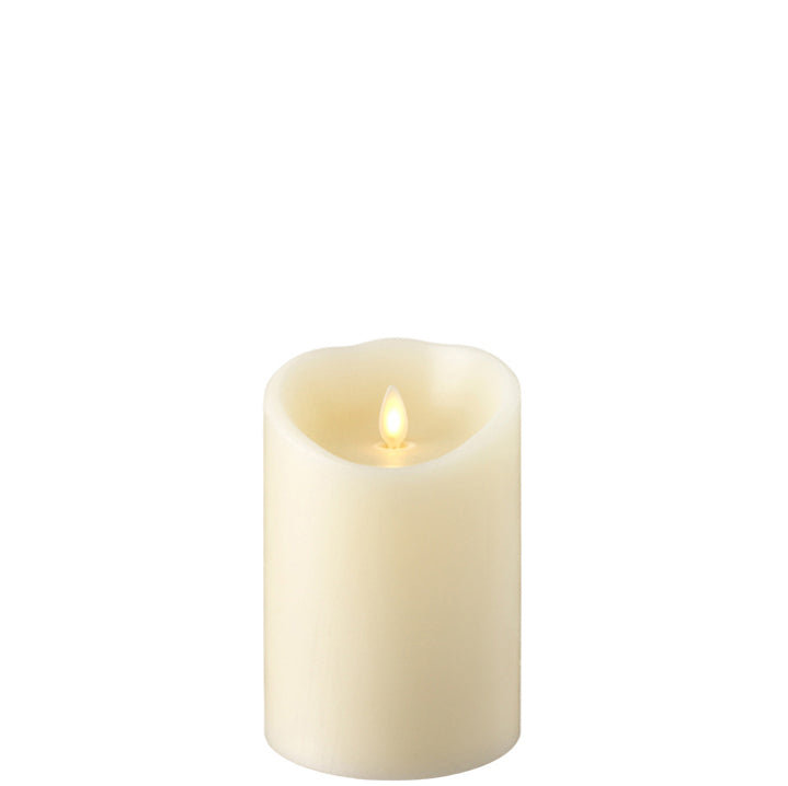 4X5.5 Push Flame Ivory Candle