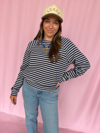 Stripe Waffle Knit Top