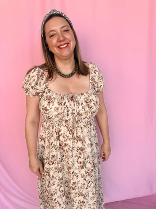 Amber Glow Midi Dress- Curvy