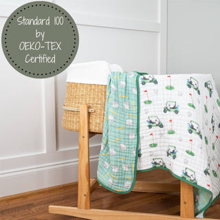 Muslin Golf A Round Quilt Baby & Kids Blanket