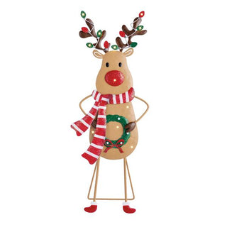 Light Up Reindeer Xmas Sitter