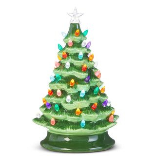 13" Lighted Vintage Tree