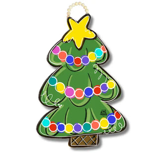 Colorful Christmas Tree Door Hanger