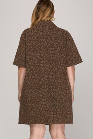 Easy Wild Print Dress- Curvy