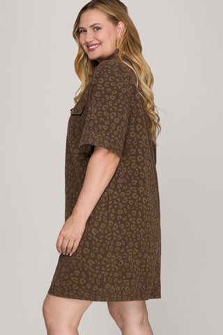 Easy Wild Print Dress- Curvy