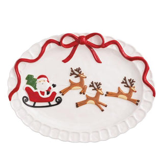 Santa Sleigh Platter