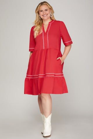 Time It Takes Dress- Cuvy