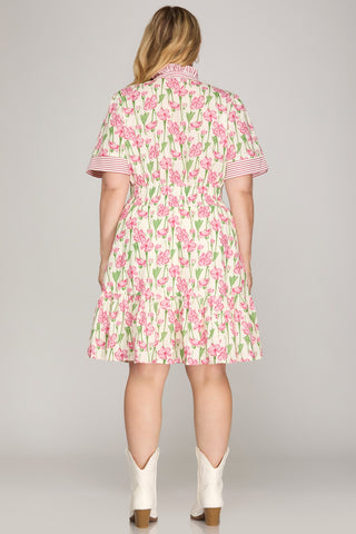 Joyful Bloom Dress-Curvy