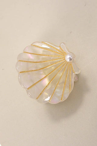 Beach Ocean Seashell Hair Claw Clips