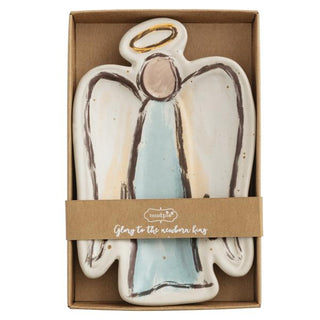 Christmas Long Wing Angel Tidbit Dish