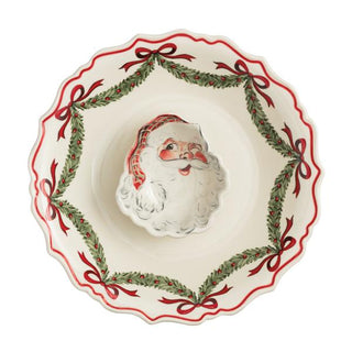 Santa Chip and Dip Bowl