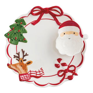 Christmas Whimsy Chip & Tidbit Dish
