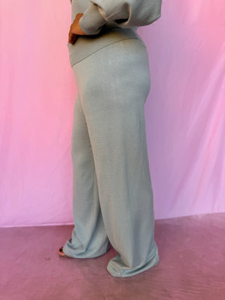 Folded Waist Sweater Pants