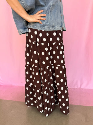 Dot Darling Maxi Skirt-Curvy