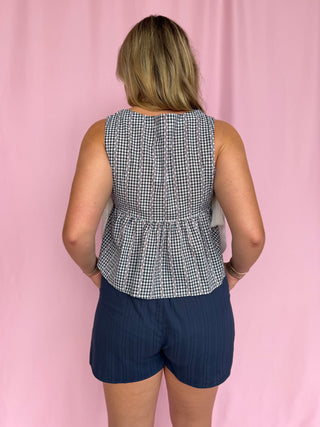 Sky Meadow Peplum Top