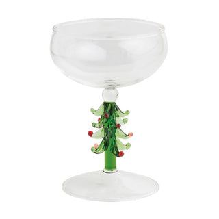 Green Tree Coupe Glass