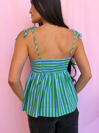 woman wearing a tank top