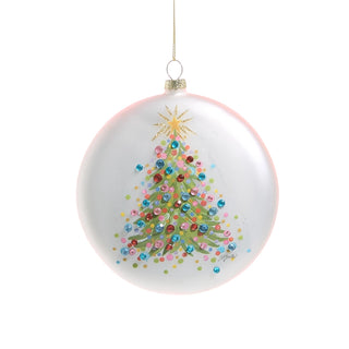 5" Confetti Tree Disc Ornament