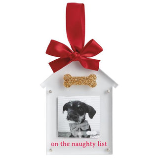 Bone Acrylic Frame Ornament