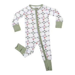 Standing Jockey Pattern Derby Unisex Kids Pajamas