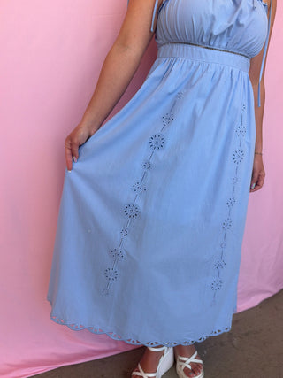 Sweet As Tea Dress S / Blue