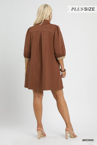 Easy Does It Dress- Curvy