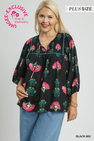 Flirty Petals Top Curvy