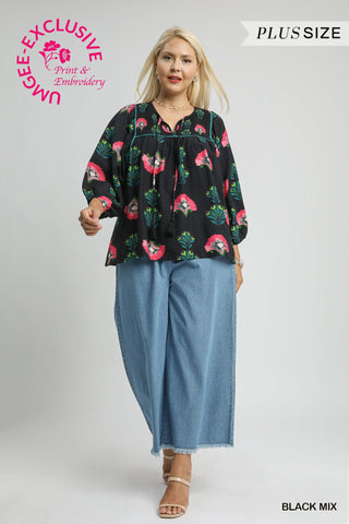 Flirty Petals Top Curvy